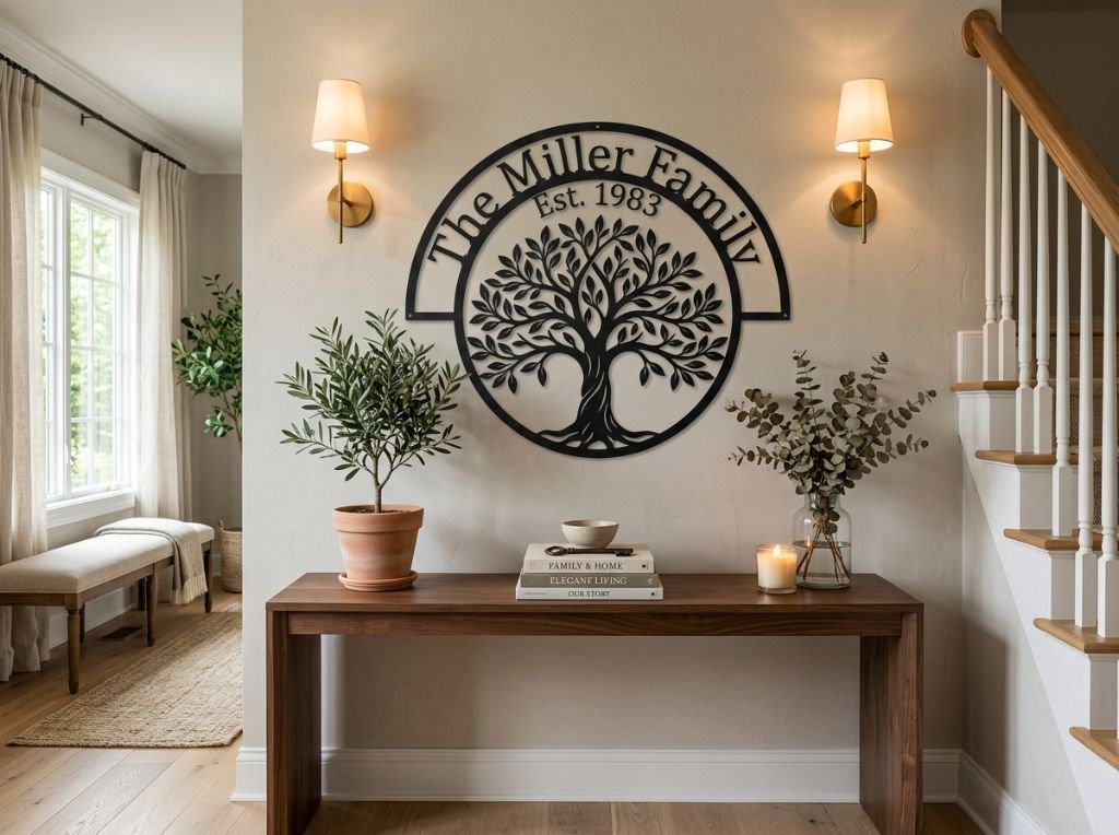 A stunning, high-resolution 4: - 10 Best Personalized Family Signs for Every Home Style in 2026