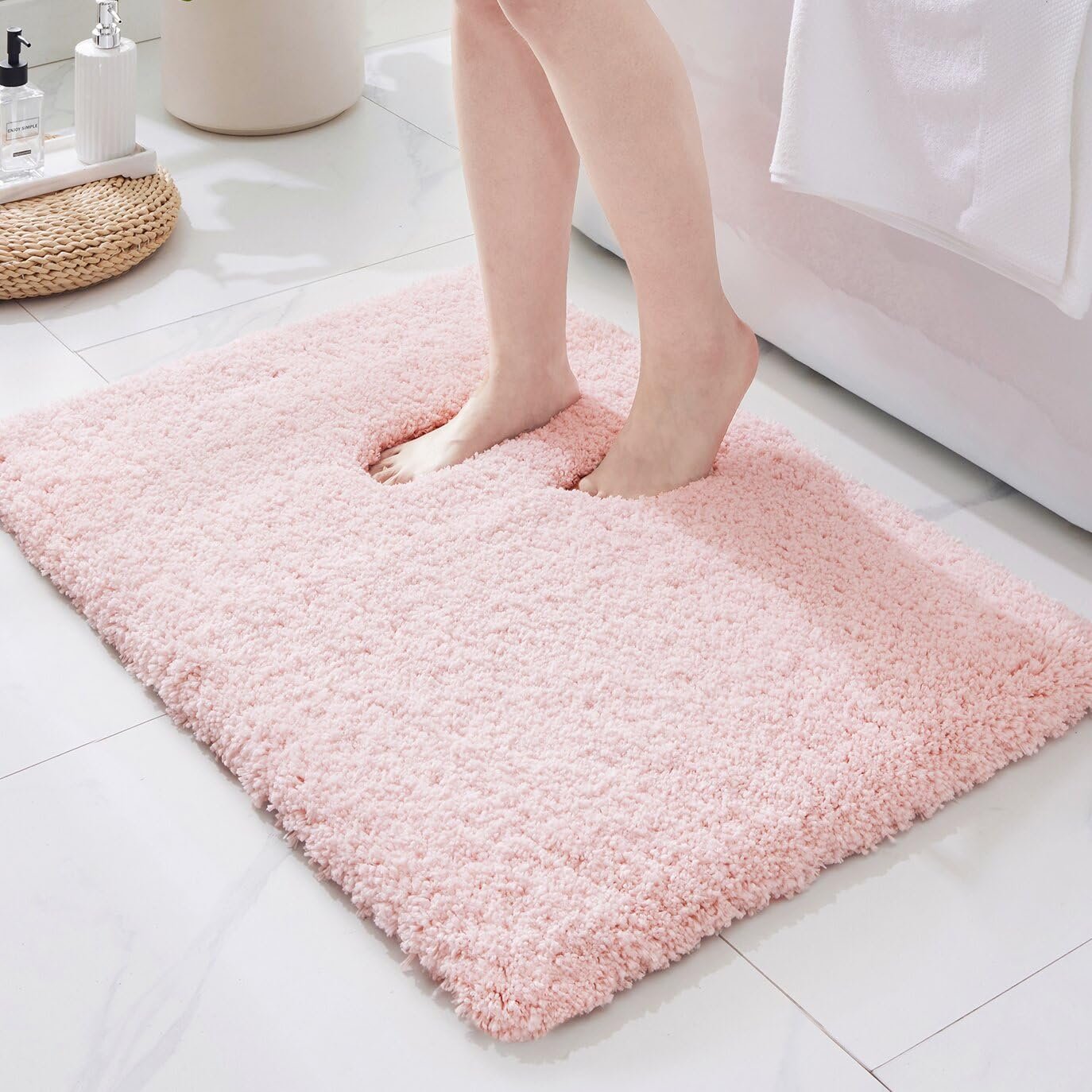 Product - 10 Best Pink Bathroom Rugs for Every Aesthetic: From Spa-Like Luxury to Quirky Charm