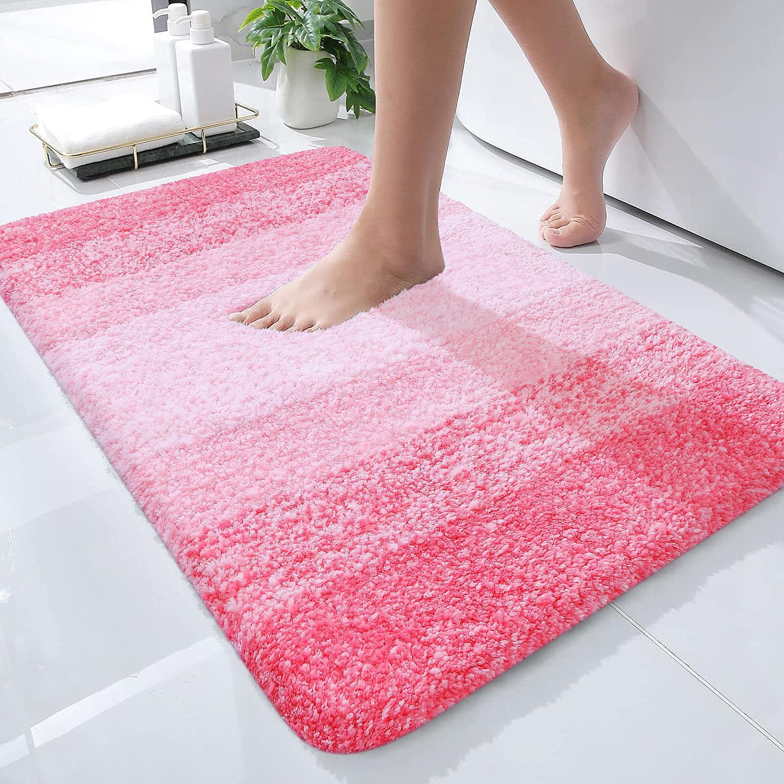Product - 10 Best Pink Bathroom Rugs for Every Aesthetic: From Spa-Like Luxury to Quirky Charm