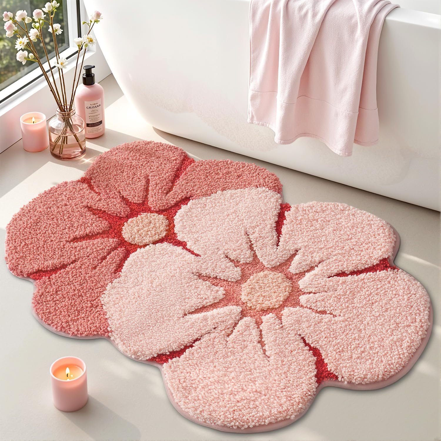 Product - 10 Best Pink Bathroom Rugs for Every Aesthetic: From Spa-Like Luxury to Quirky Charm