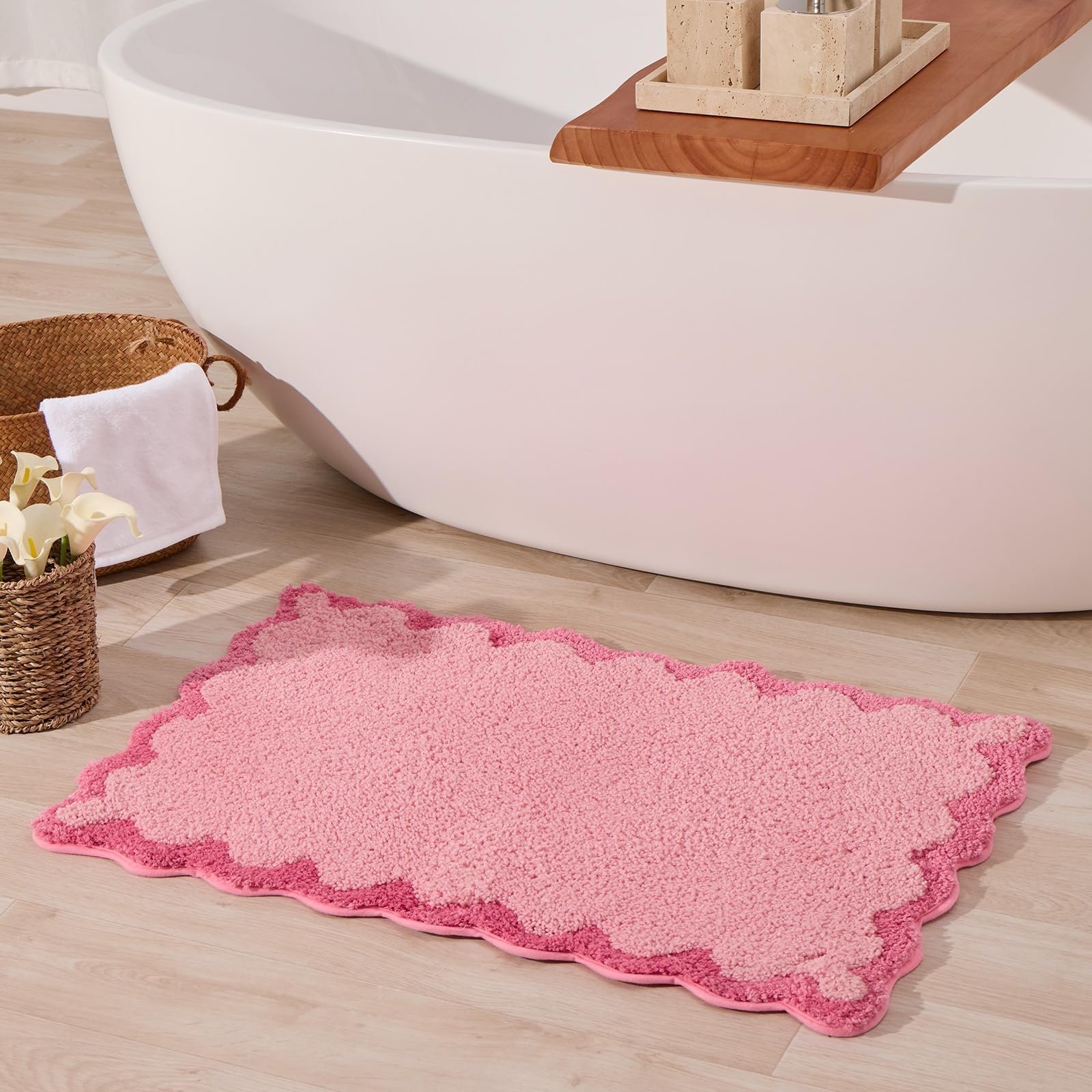 Product - 10 Best Pink Bathroom Rugs for Every Aesthetic: From Spa-Like Luxury to Quirky Charm