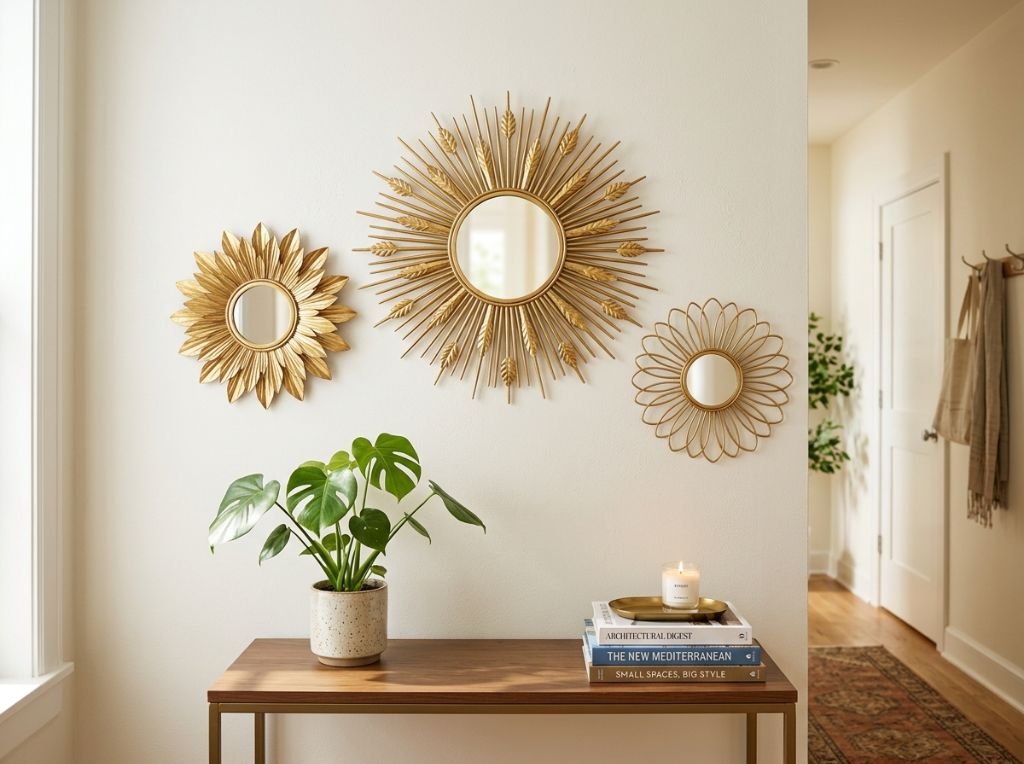 A stunning, high-resolution 4: - Small Space Solutions: Top-Rated Sunburst Accents for Entryways and Gallery Walls