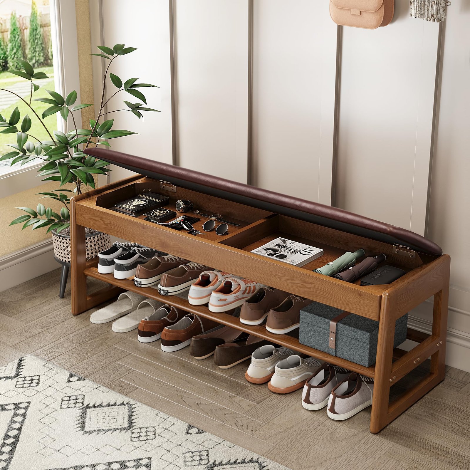 Product - Ultimate Organization: Best Modern Entryway Benches with Hidden Shoe Storage