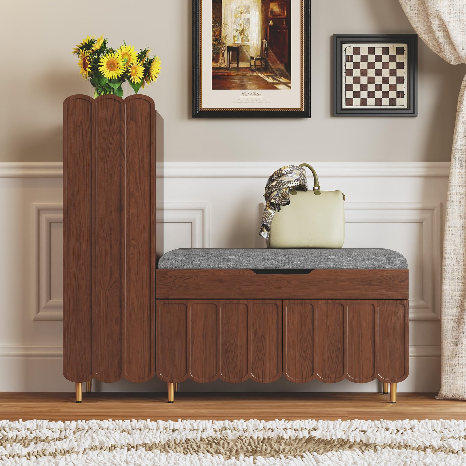 Product - Ultimate Organization: Best Modern Entryway Benches with Hidden Shoe Storage