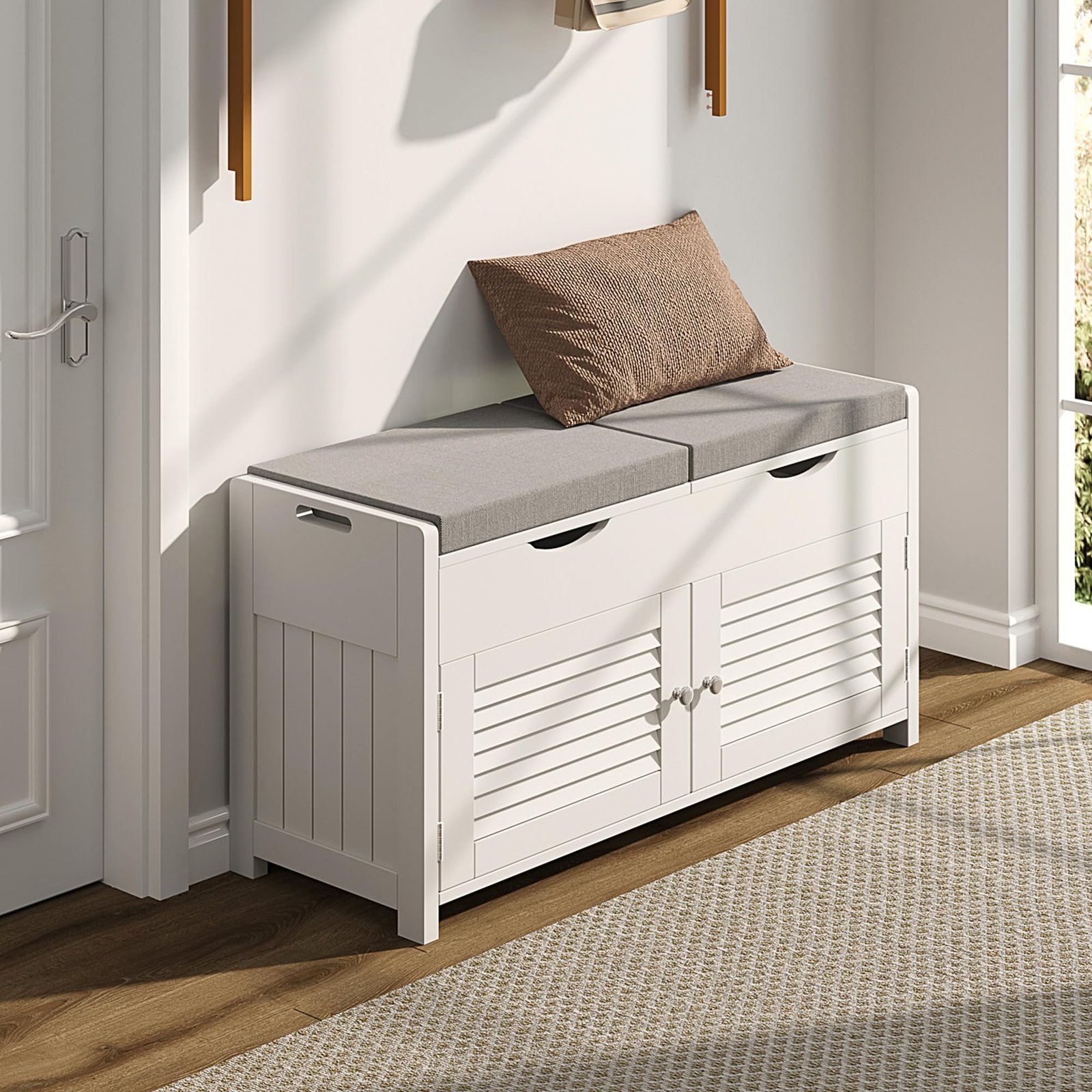 Product - Ultimate Organization: Best Modern Entryway Benches with Hidden Shoe Storage